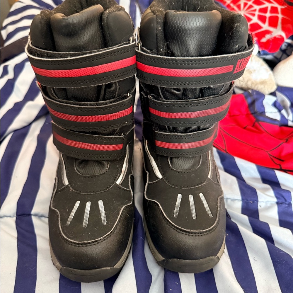 Kids Black and Red Boots